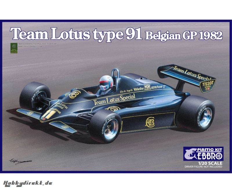 1:20 Team Lotus Type 91 Belgian GP 1982 Carson 20019 500020019