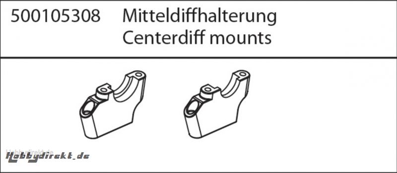 X10NB/NT Mitteldiff.Halterung Carson 105308 500105308