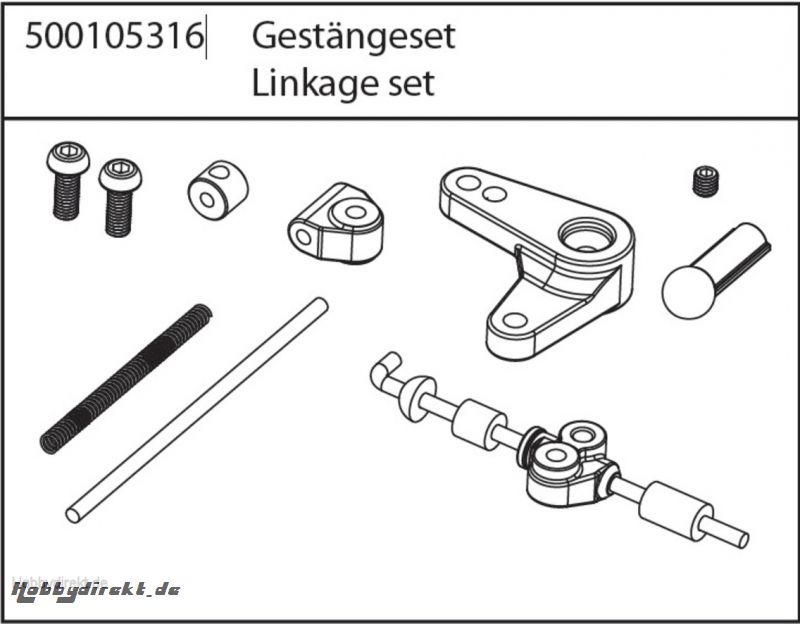 X10NB/NT Gestänge Set Carson 105316 500105316