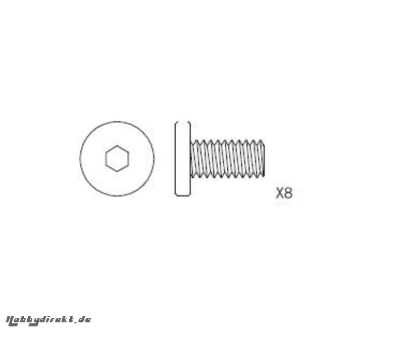 CY-2 Motorschrauben 8 St. Carson 500205498