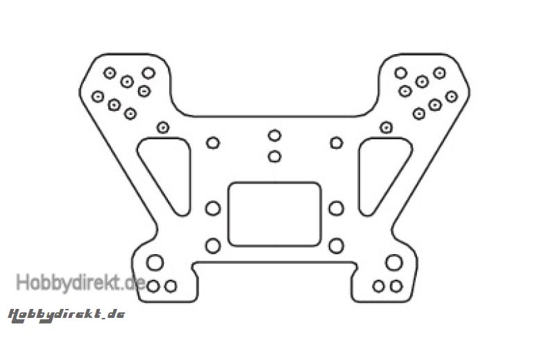 Dämpferbrücke vorne 7075 Carson 205740