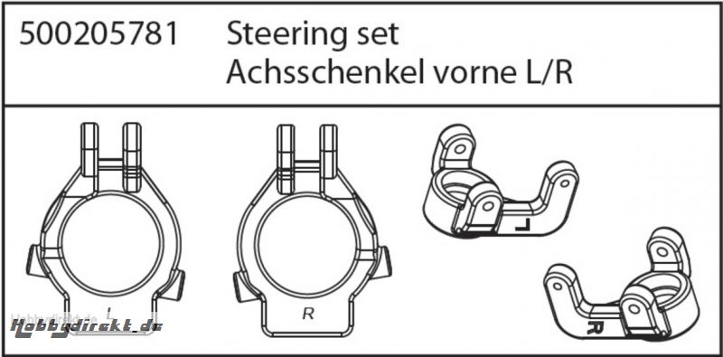 X8 Specter Achsschenkel vorne l/r Carson 205781 500205781