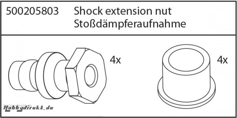 X8 Specter Stoßdämpferaufnahme Carson 205803 500205803