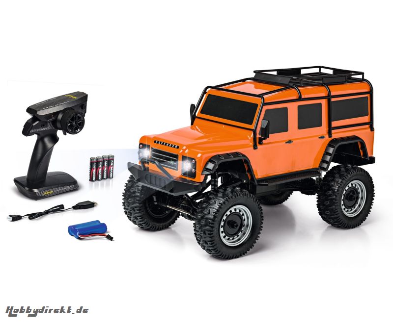 1:8 Land Rover Defender 100% RTR orange Carson 404171 500404171