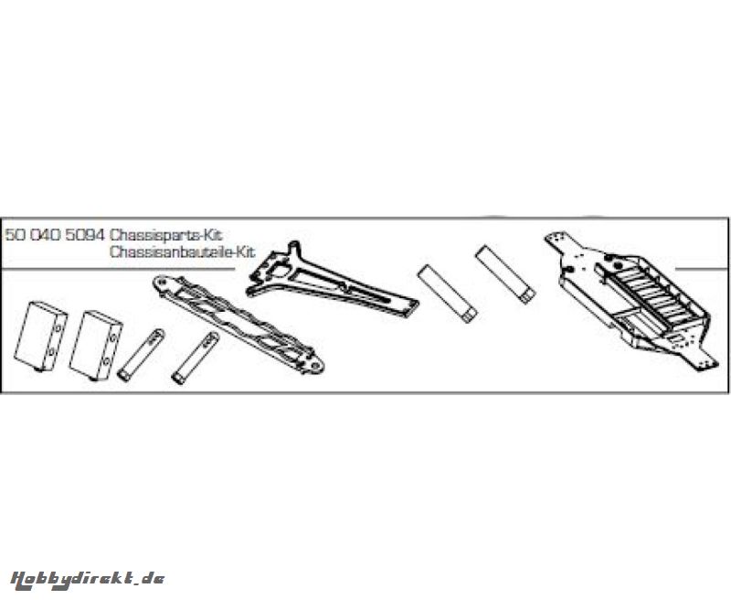 Chassisanbauteile-Kit CE-10 Carson 405094 500405094