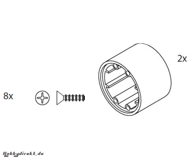 Differential-Gehäuse CV-10 Carson 405129 500405129