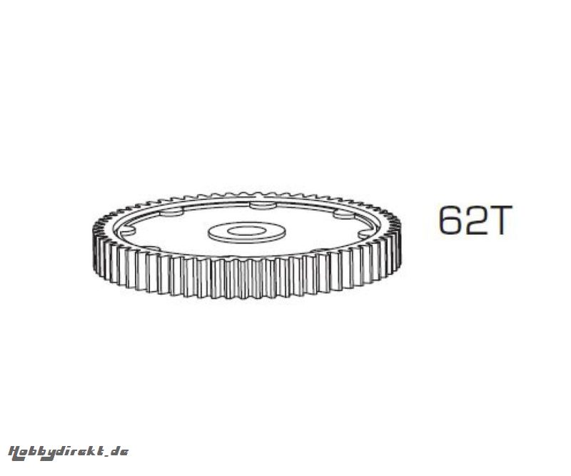 Hauptzahnrad 62Z CE-10 Carson 405136 500405136