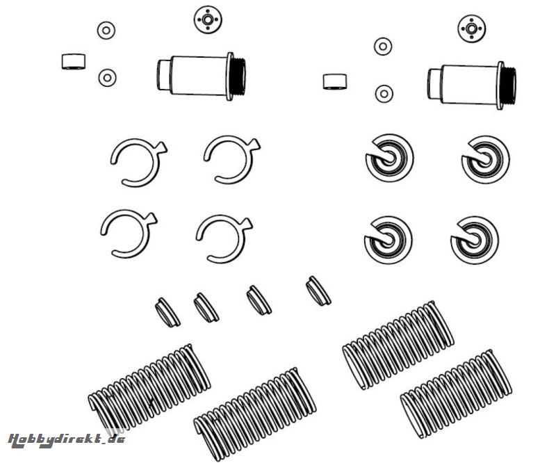 X-18 Stossdämpfer-Teile-Set Carson 405170 500405170