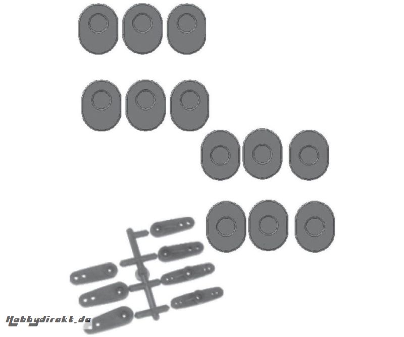 CE-5 II Einstellsch. Querl. +Servohörner Carson 405237 500405237