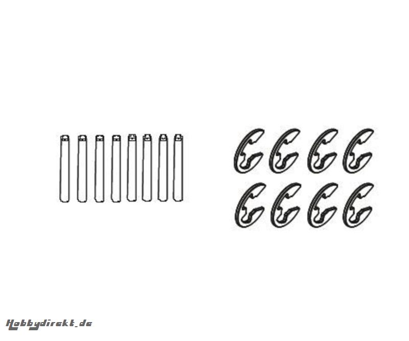 FY10 Stifte 12St + Sicherungsringe 24St Carson 405281 500405281