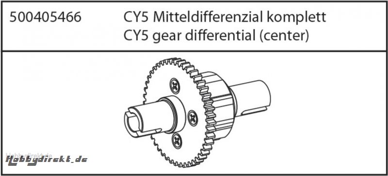 CY5 Mitteldifferenzial, komplett Carson 405466 500405466