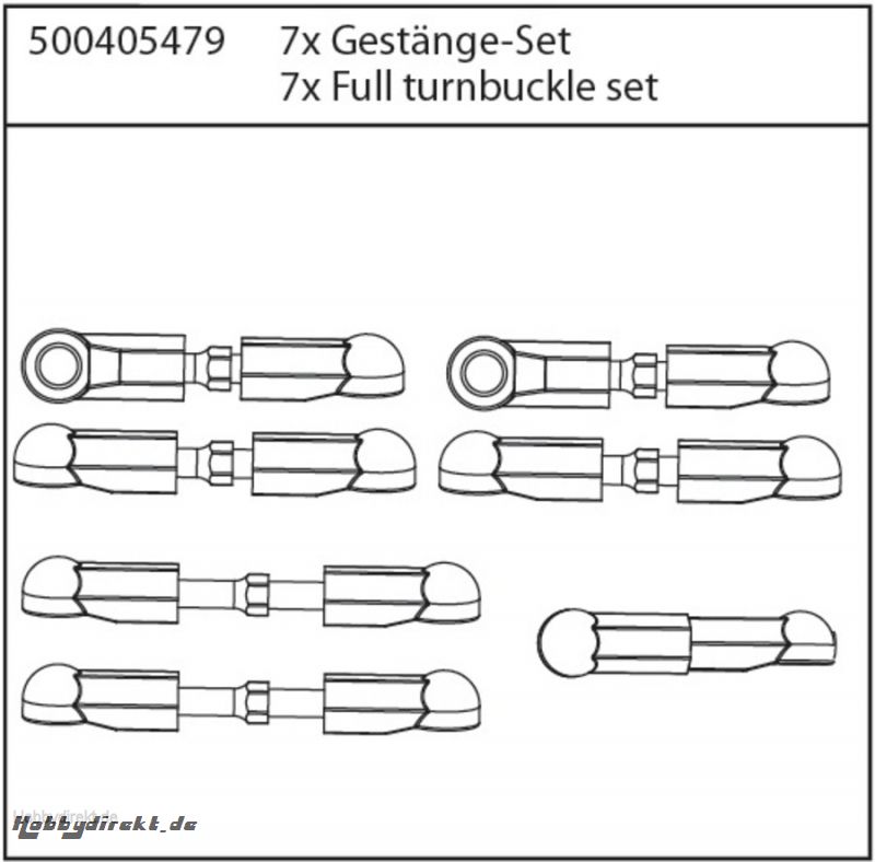 X10E Gestänge Set Carson 405479 500405479