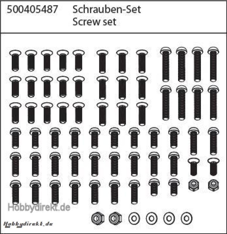 X10ET-XL Schraubenset Desertw. Carson 405487 500405487