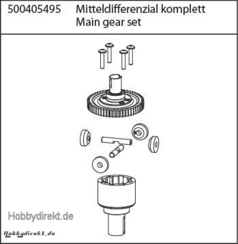 X10ET-XL Mitteldifferenzial Carson 405495 500405495