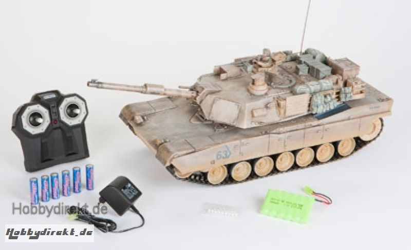 1:16 M1 A2 Abrams, 2,4 GHz, 100% RTR Carson 406022 500406022