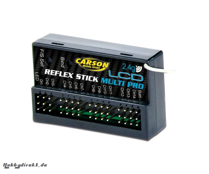 Empfäng. Reflex Stick Multi Pro LCD 2.4G Carson 501544 500501544