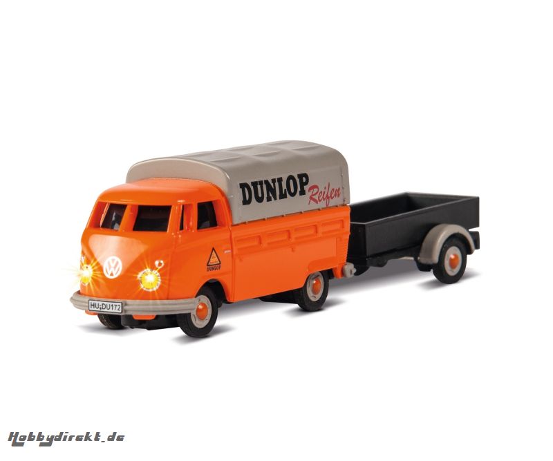 1:87 VW T1 Bus Dunlop m.Anhänger 100%RTR Carson 504135 500504135