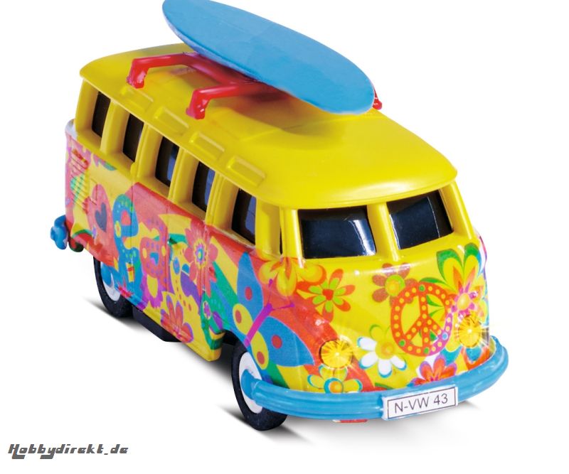 1:87 VW T1 Bus Flower Power 100% RTR Carson 504150 500504150