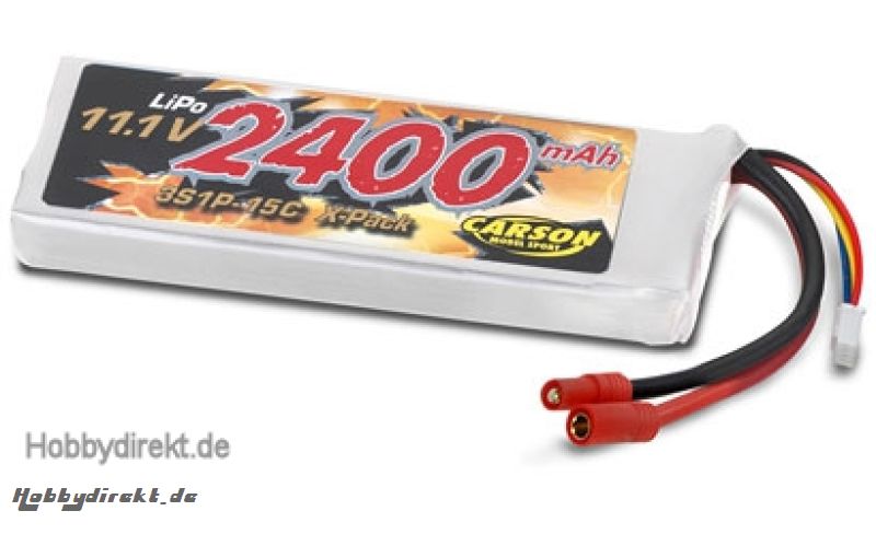 Lipo Akku 2400 mAh 11,1V BL 500 Carson 608067 500608067