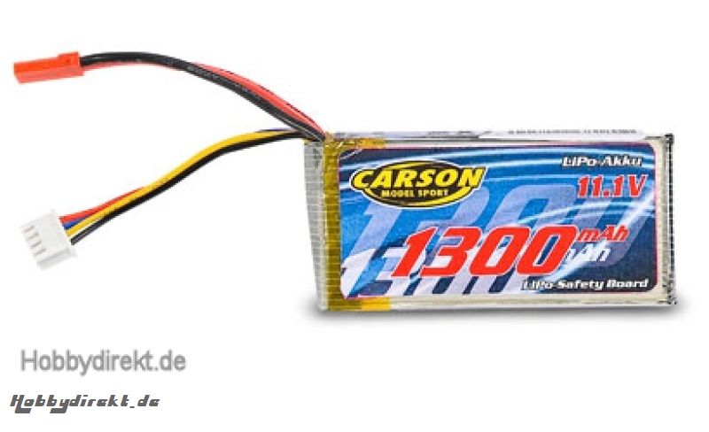 LiPo Akku 11,1V / 1300mAh 3,5mm GoldLama Carson 608080 500608080