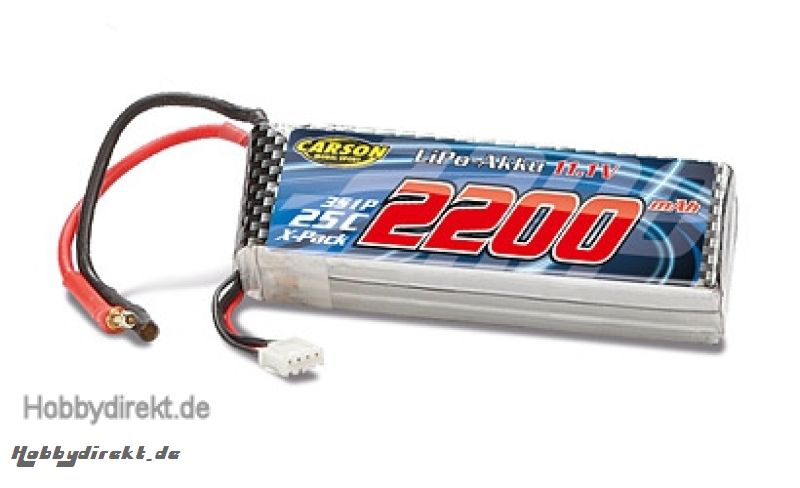 Lipo Akku 11,1V/2200 mAh 25C Su.Si. Lama Carson 608093 500608093