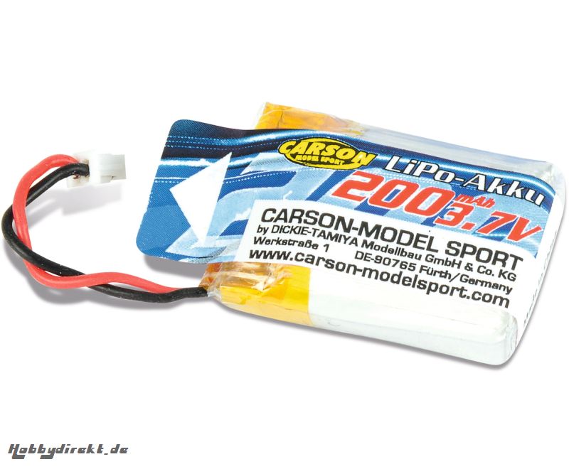 LiPo-Akku X4 Cage Copter 3,7V/200mAh Carson 608165 500608165