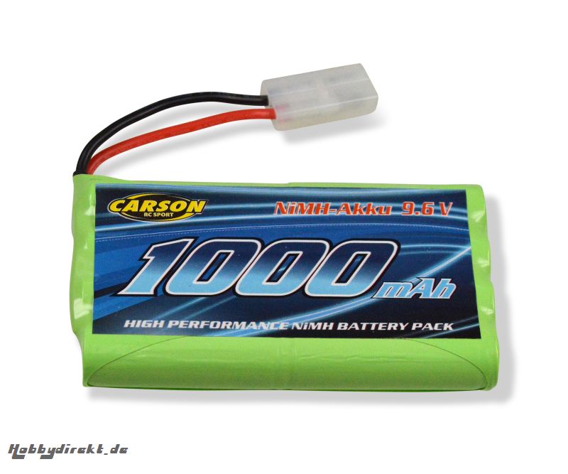 Ersatzakku NIMH 9,6V 1000MAH Tam.Stecker Carson 608215 500608215