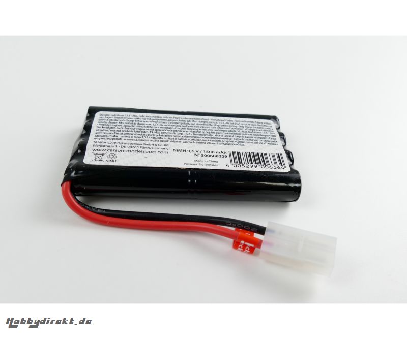 9,6V/1500mAh NiMH Power Akku TAM Carson 608229 500608229