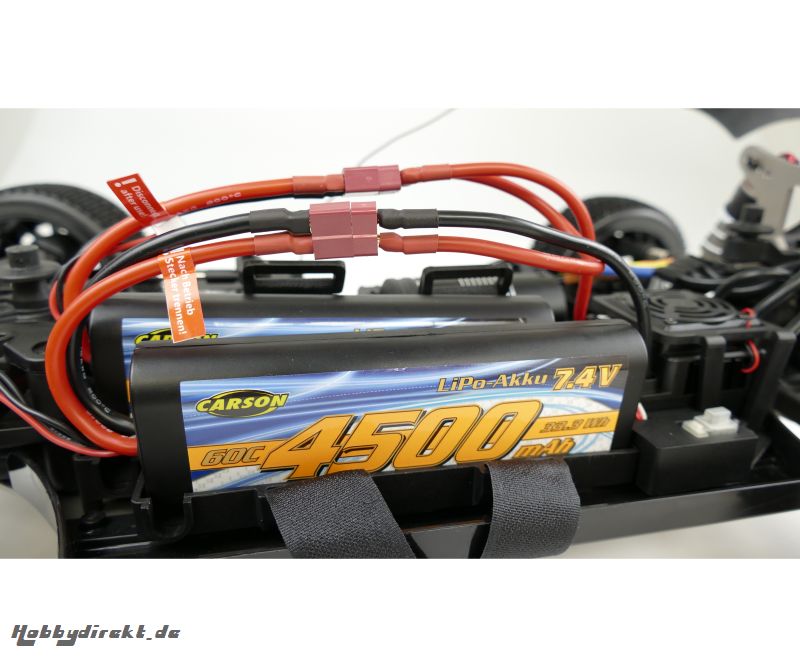 7,4V/4500mAh 60C LiPO Ra.Akku T-Pl. HC R Carson 608232 500608232