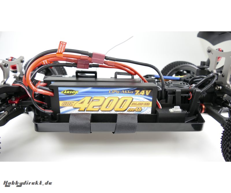 7,4V/4200mAh 60C LiPO Race Akku T-Pl. HC Carson 608233 500608233