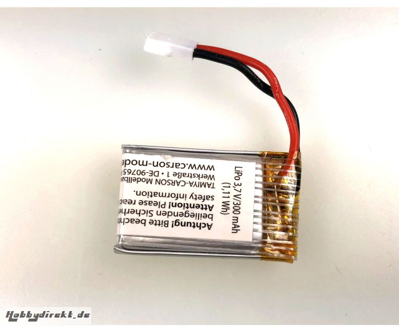 3,7V/300mAh LiPO Akku : 507153/54 Carson 608245 500608245