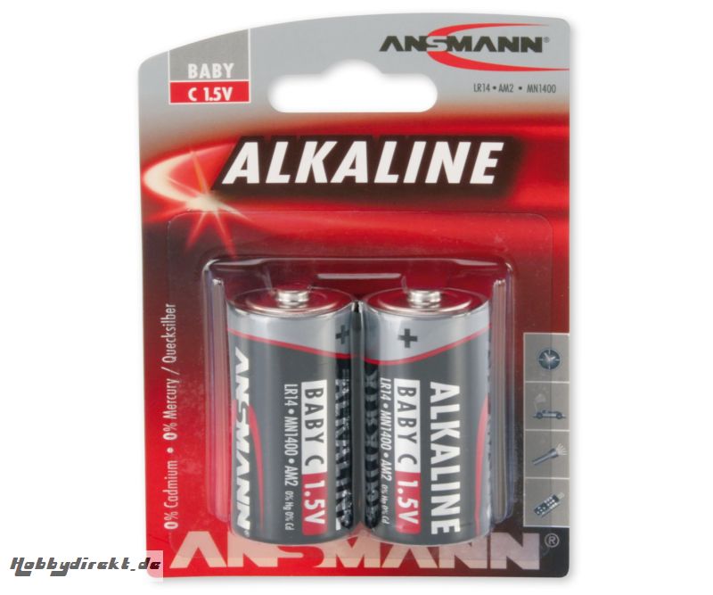 1,5V Baby/C/LR14 Alka. Batterie Set (2) Carson 500609046