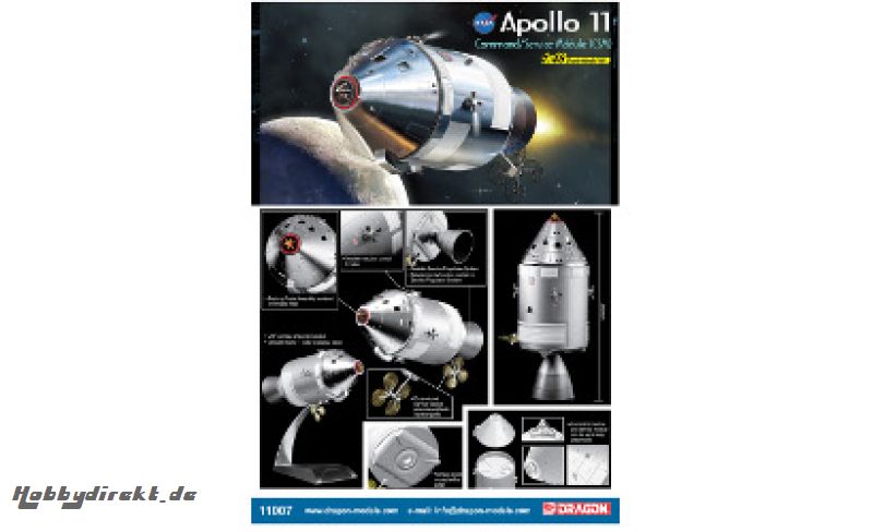 1:48 Apollo 11 CSM Carson 711007 500711007