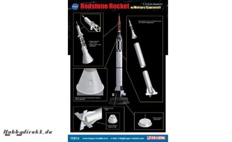 1:72 Redstone Rocket w/Mercury Spacecraf Carson 711014 500711014