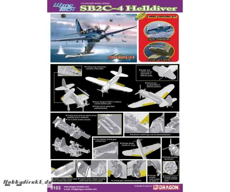 1:72 SD2C-4 Helldiver (Wing Tech) Carson 725103 500725103