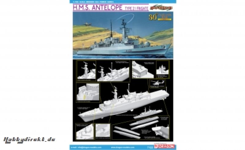 1:700 H.M.S. Antelope Type 21 Frigate Carson 727122 500727122