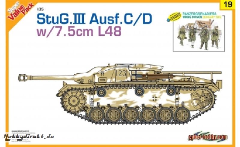 1:35 StuG.III Ausf.C/D 75mm StuK 40 L/48 Carson 729119 500729119