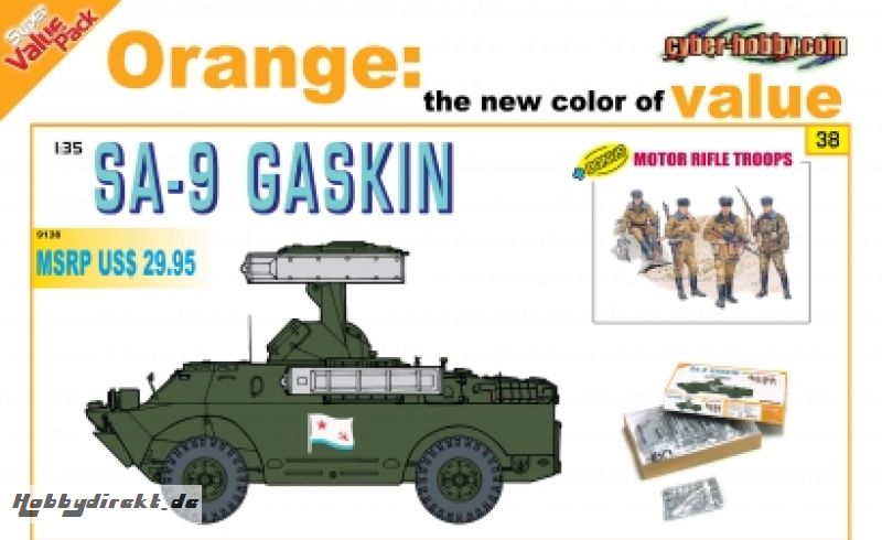 1:35 SA-9 Gaskin + Motor Rifle Troops Carson 729138 500729138