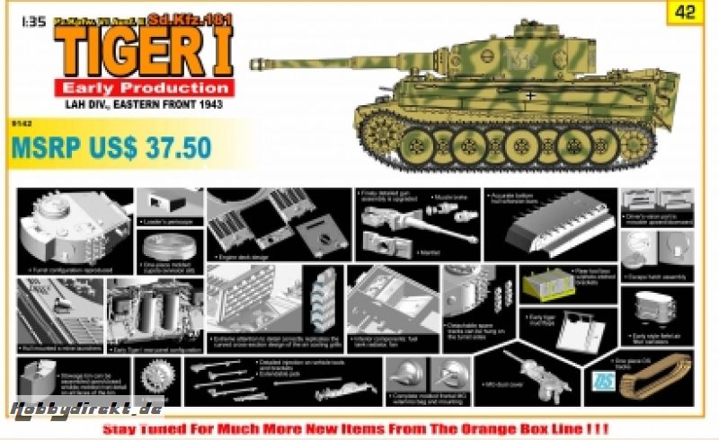 1:35 Tiger I Early Production LAH Carson 729142 500729142