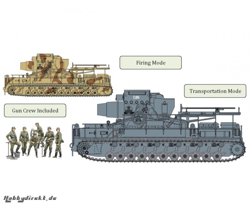 1:35 Ger.Super-HeavySelf-Prop.Mortar60cm Carson 729157 500729157
