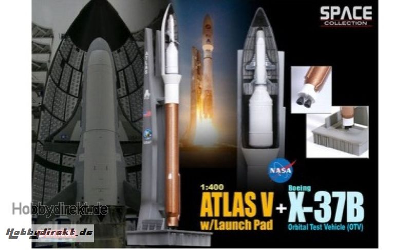 1:400 Atlas V W/Launch Pad + X-37B Carson 756260 500756260