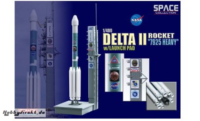 1:400 DeltaII Rocket7925 Heavyw/Launch Carson 756339 500756339