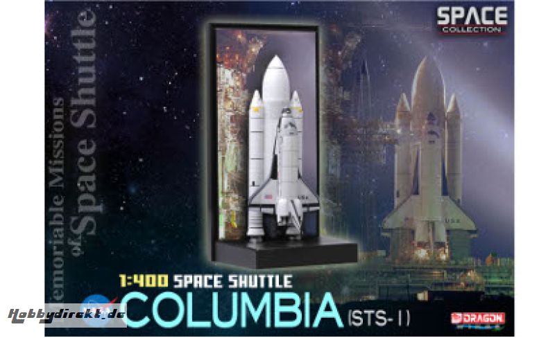 1:400 Space Shuttle Columbia w/SRB STS-1 Carson 756371 500756371