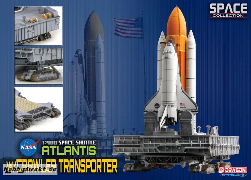 1:400 Space Shuttle Atlantis w/Crawler T Carson 756392 500756392