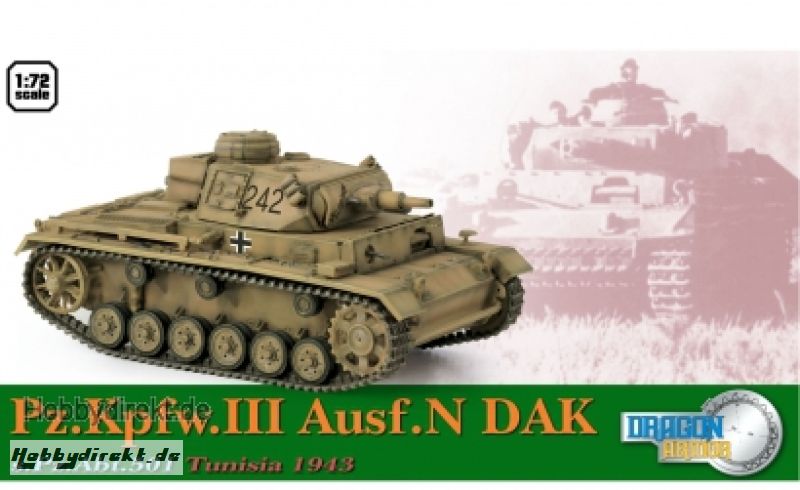 1:72 Pz.KPFW.III Ausf.N DAK S.Pz.Abt.501 Carson 760603 500760603