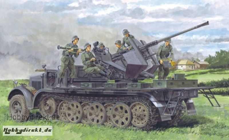 1:35 WWII Dt.SdKfz.7/2 Halbk. m. Flak 36 Carson 776541 500776541