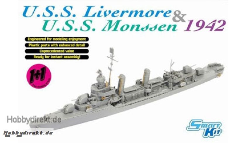 1:700 U.S.S. Livermore & Monssen 1942 Carson 777088 500777088