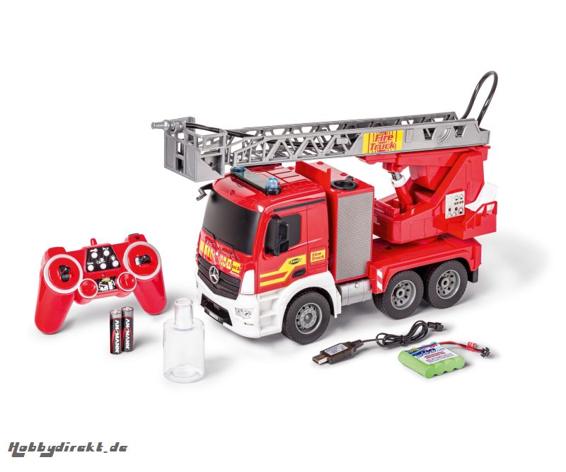 1:20 Mercedes-Benz Feuerwehr m. Drehleiter 100% RTR Carson 500907670