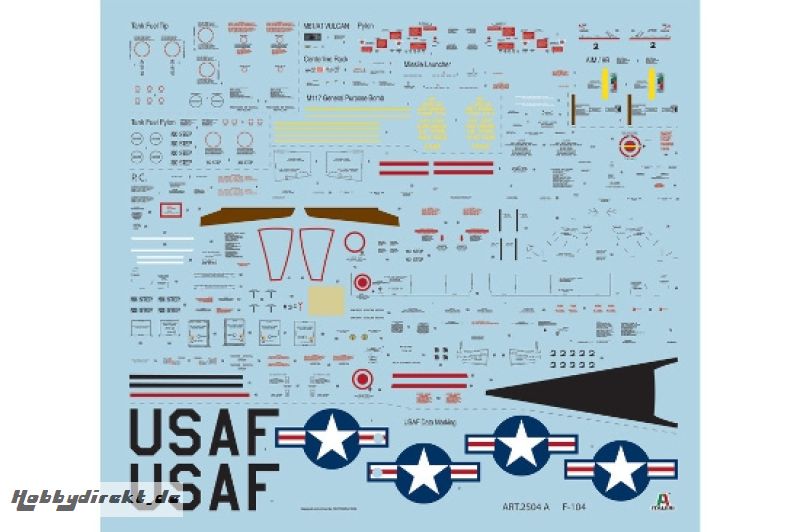 1:32 F-104 A/C Starfighter Carson 2504 510002504