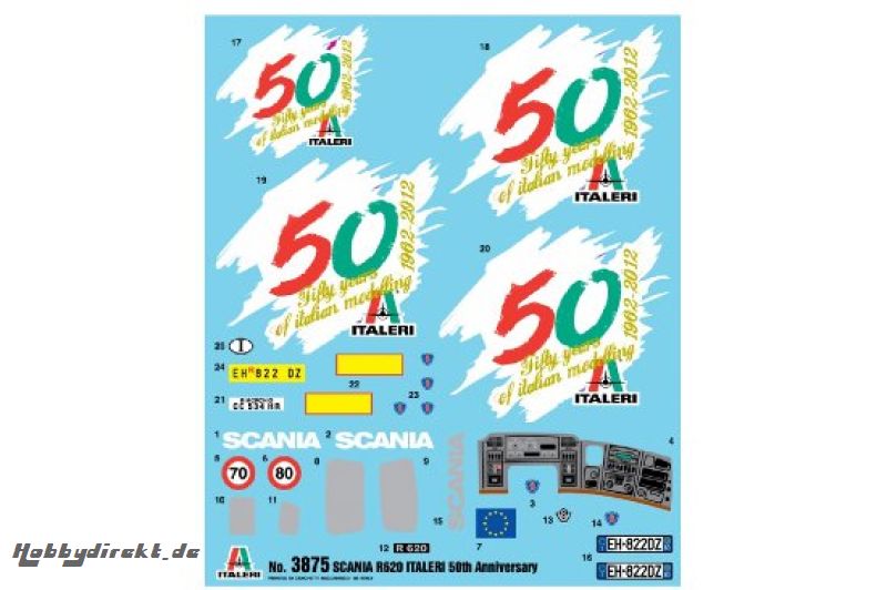 1:24 SCANIA R144 Italeri 50. Jubiläum Carson 3875 510003875